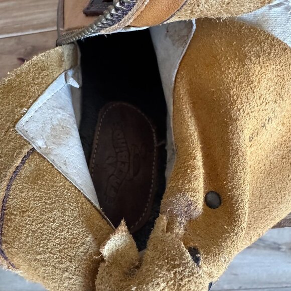 FREEBIRD Cora Genuine Leather Tan Brown Straps Silver Hardware Boots Size 7 - Picture 14 of 17